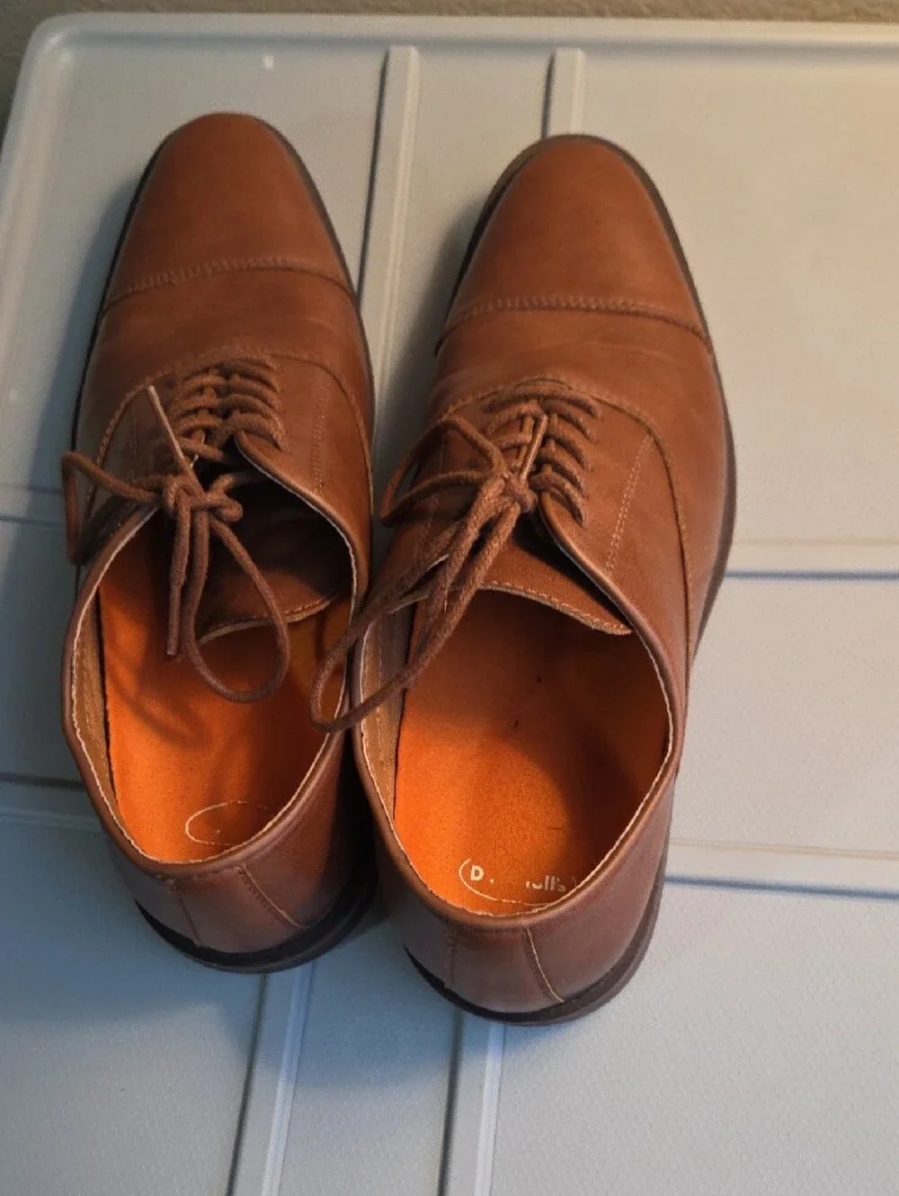 Goodfellow & Co Men's Tan Leather Derby Shoes
